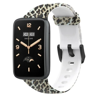 Afbeelding van Siliconen bandje met print Luipaard Xiaomi Smart band 7 Pro