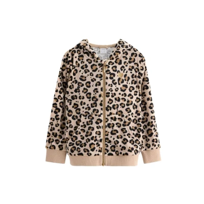 Afbeelding van Lindex HOOD LEO Fleecejas voor kinderen, Maat: 92, Beige