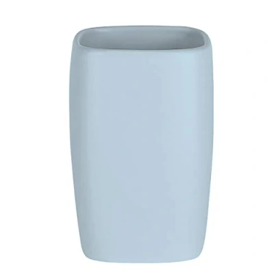 Afbeelding van Spirella Tandenborstelbeker Tandenborstelhouder Retro 7x11 cm Pastelblauw