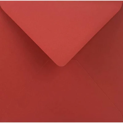 Afbeelding van Netuno 25 enveloppen vierkant rood 153 x mm 115g Sirio Color Lampone rode hoge kwaliteit mooie uitnodiging edel papier elegante enveloppe