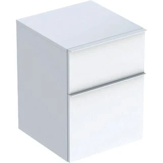 Afbeelding van Geberit iCon zijkast met 2 laden, wit hoogglans 450 x 600 476