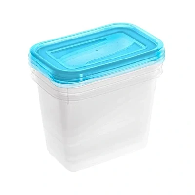 Afbeelding van Keeeper Fredo Fresh Vershouddoos / Vershouddozen Transparent /blauw Set van 3st. 1 L