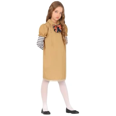 Afbeelding van Fiestas Guirca Psycho doll meisjes 5 6 jaar Halloween kostuum voor kinderen