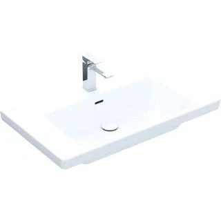 Afbeelding van Villeroy &amp; Boch Subway 3.0 meubelwastafel wit ceramic+ (80 x 47 cm) 1