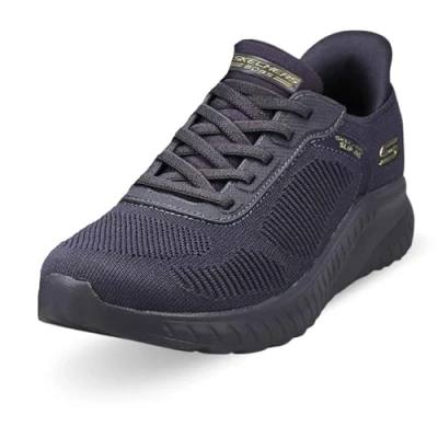 Afbeelding van Skechers Bobs Squad Chaos Current Muse Sneaker, Navy, 3 UK, marineblauw, 36 EU