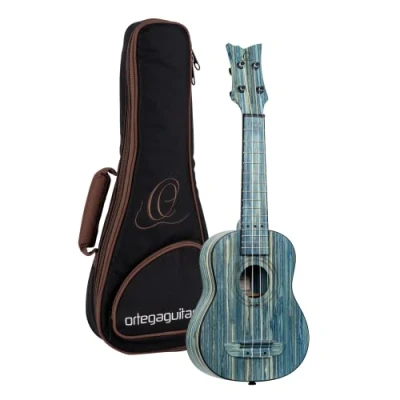 Afbeelding van Ortega RUSWB SO Bamboo Series Soprano Size Ukulele Stonewashed sopraan ukelele met gigbag