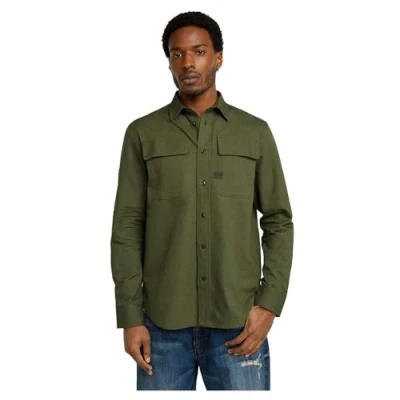 Afbeelding van G Star RAW CPO regular overhemd, Meerkleurig (Asvouw/Dk Moss Oxford D23583 c895 g779), L
