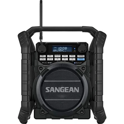 Afbeelding van Sangean U4DBT+ FM/DAB+ stevige bouwradio zwart met bluetooth, aux en accu