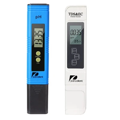 Afbeelding van Waterkwaliteitstestmeter Pancellent TDS PH EC temperatuur 4 in 1 set (blauw)