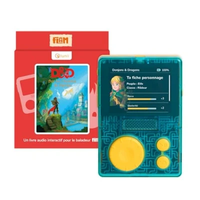 Afbeelding van Lunii Speelset FLAM Play D&amp;D (Dungeons and Dragons Hasbro) voor kinderen van 7 tot 11 jaar 2 interactieve audioboeken inbegrepen Verhalenbox gemaakt in Frankrijk, 3760361141886