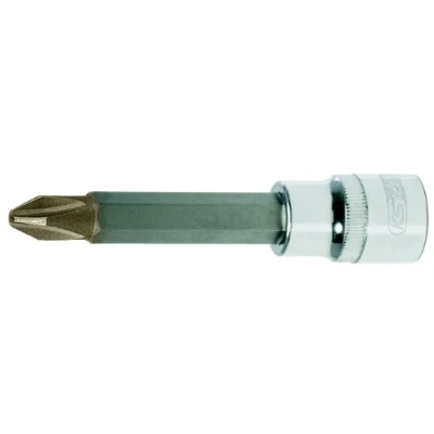 Afbeelding van KS Tools, Dopsleutel + dopmoer, 1/2&quot; CHROMEplus bitmof lang