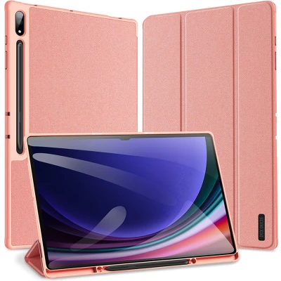 Afbeelding van Dux Ducis Tablet hoes geschikt voor Samsung Galaxy Tab S10 Ultra (2024) Domo Book Case Auto Wake/Sleep functie Roze
