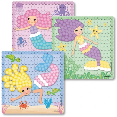Afbeelding van PlayMais Mosaic Kaarten Versieren Dream Zeemeermin