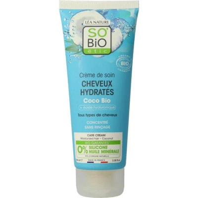 Afbeelding van So Bio Etic Leave in haarmasker coco hyaluronic acid 100 milliliter
