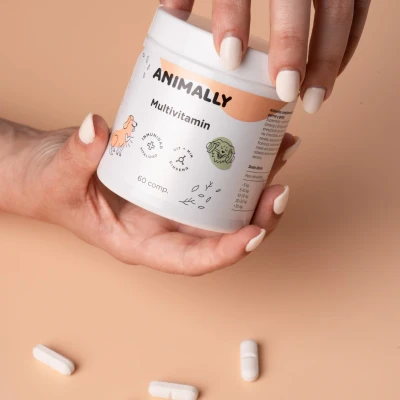 Afbeelding van Animally Biologische Dieren supplement Multivitamine betere immuniteit oudere honden en katten 60 tab