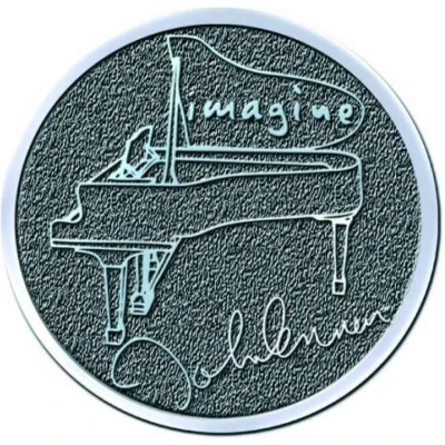 Afbeelding van John Lennon Imagine Pin Grijs