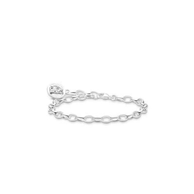 Afbeelding van Thomas Sabo X0291 001 21 L19 Armband 925 zilver Dames Goldbär zilverkleurig 19cm