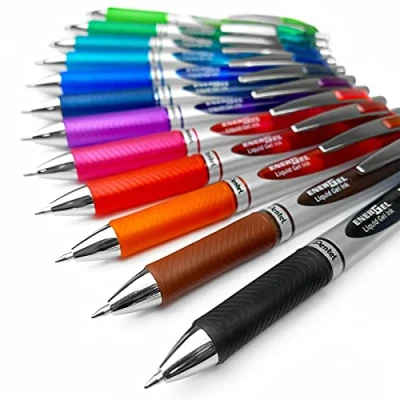 Afbeelding van Pentel EnerGel XM BL77 vloeibare gelpen, intrekbaar, 0,7 mm, 54% gerecycled, 12 stuks