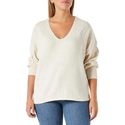Afbeelding van VERO MODA trui VMDOFFY van gerecycled polyester ecru