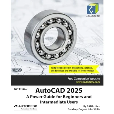 Afbeelding van AutoCAD 2025: A Power Guide for Beginners and Intermediate Users