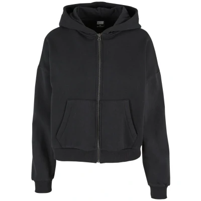 Afbeelding van Urban Classics BOXY Sweater met rits, Dames, Maat: 4XL, Black