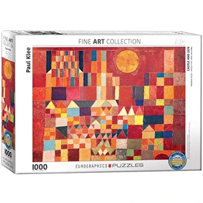 Afbeelding van Eurographics puzzel Castle and Sun Paul Klee 1000 stukjes