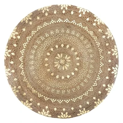 Afbeelding van Atmosphera Vloerkleed Jute Goud Rond 115cm