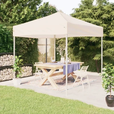 Afbeelding van Partytent inklapbaar 2x2 m crèmekleurig