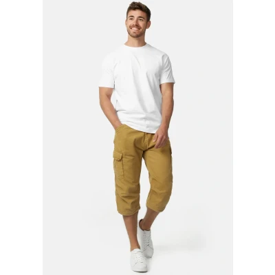Afbeelding van Indicode Jeans MIT GÜRTEL Nicolas Shorts, Heren, Maat: Small, Amber