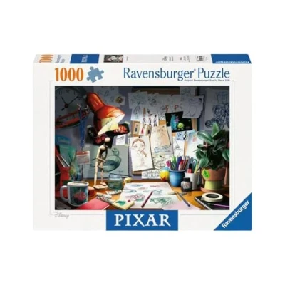 Afbeelding van Ravensburger Puzzle 2D 1000 elementów: Biurko arysty, Nowy design