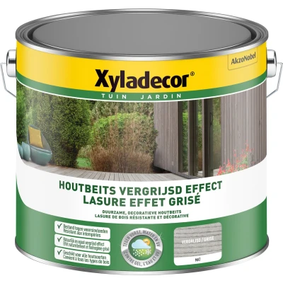 Afbeelding van Xyladecor Houtbeits Vergrijsd Effect 2,5l Grijs