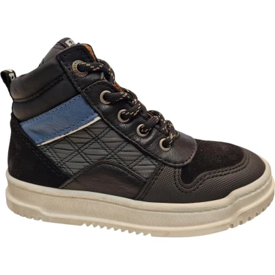 Afbeelding van Develab MAAT Sneakers hoog voor kinderen, Maat: 27, Grijs Leer