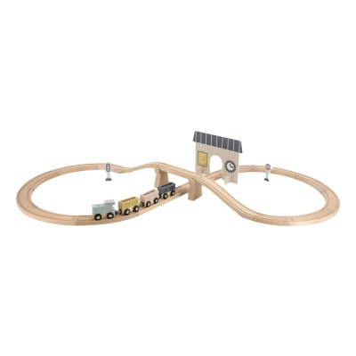 Afbeelding van Tryco Houten Treinbaanset Basis TR 353076