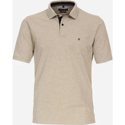 Afbeelding van Casa Moda Poloshirt Beige Regular fit Heren Maat 4XL
