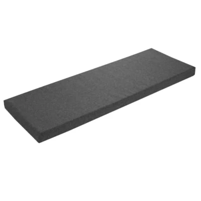 Afbeelding van sleepling Bankkussen, zitkussen, voor vensterbank, wasbaar, onderkant antislip, made in EU, donkergrijs, 140 x 40 cm