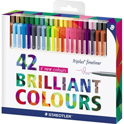 Afbeelding van STAEDTLER triplus fineliner etui 42 st (32 + 10 gratis)