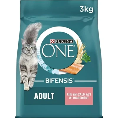 Afbeelding van 4x Purina One Adult Zalm Volkoren Granen 3 kg