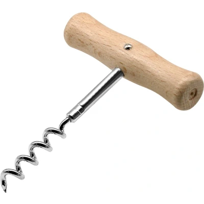 Afbeelding van Fackelmann Basic Kurkentrekker 10.5 Cm Hout/Chroom