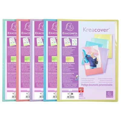 Afbeelding van Showalbum A4 Kreacover Pastel 10 stuks assorti Exacompta