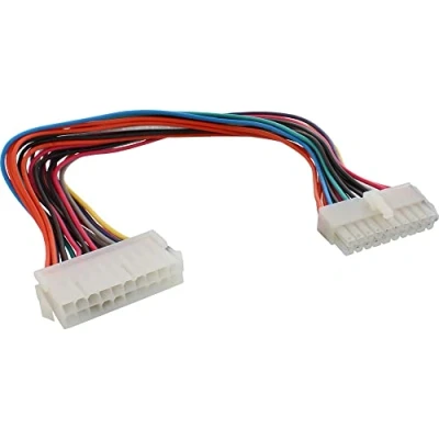 Afbeelding van ATX 20 pins (m) (v) voeding verlengkabel 0,30 meter