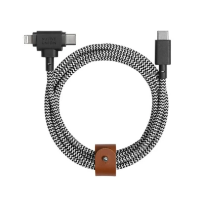 Afbeelding van Native Union Belt Cable Universal USB/USB C to USB 1.8m Zebra