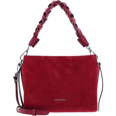Afbeelding van COCCINELLE Leren Handtas Schoudertas Boheme Handbag Suede Grainy Leather Sangria (rood)paars