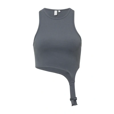 Afbeelding van QS Top, Dames, Maat: Large, Dunkelgrau