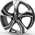 Afbeelding van DEZENT 5 gat 17duim 112mm lichtmetalen Velg kb dark zwart TKBY8BP41E 7duim 41mm 66.6mm