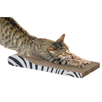 Afbeelding van Karlie Kartonnen krabplank Zebra 43,5 x 21,5 6 cm