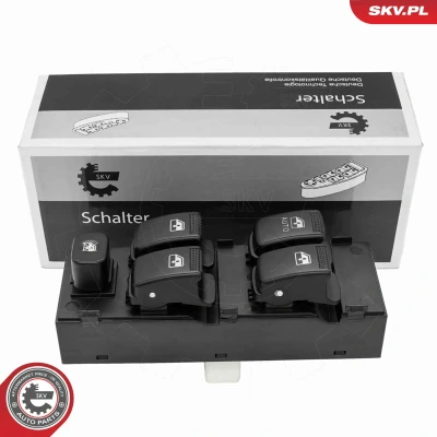 Afbeelding van ESEN SKV 37SKV208 Schakelaar, raamopener Links HYUNDAI: Getz (TB) 1.5 CRDi GLS, 1.6, 1.3 i, 1.3, 1.1, 1.4 2002 2010