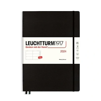 Afbeelding van Leuchtturm1917 A4+ Master Weekly Planner 2024 Black