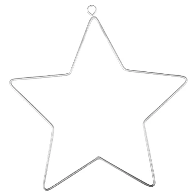 Afbeelding van Rayher 24090000 draad ster, 11,5 x 12,5 cm, SB Btl 2 stuks