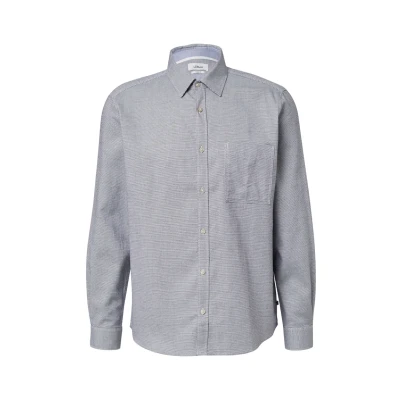 Afbeelding van s.Oliver Regular FIT: Gemustertes Langarm MIT Brusttasche Overhemd, Heren, Maat: 3XL, Navy