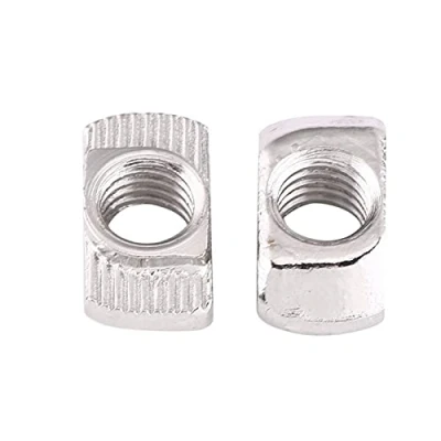 Afbeelding van Set Glijdende T Moeren Europese Norm In Verzinkt Koolstofstaal Voor Aluminium Profiel (EU40 M6 x 19,5 Mm 8 Mm)
